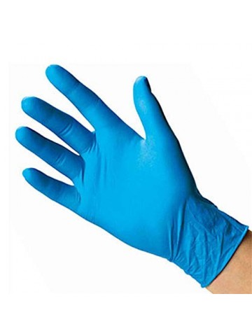 GUANTI IN NITRILE  M 100 PZ  BLU